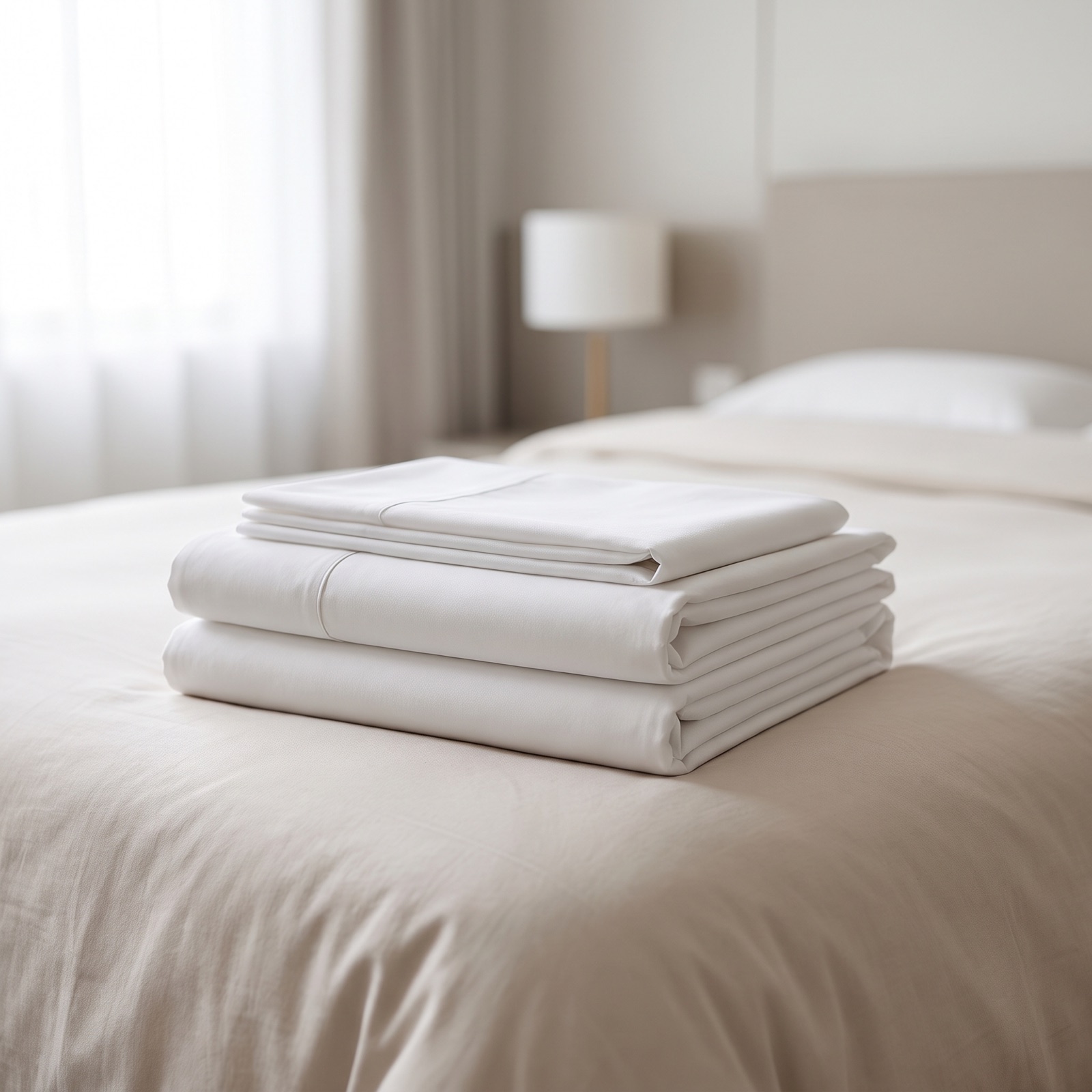 Folded linens, sample documentation photo